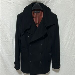 Rag & Bone Classic Black Peacoat